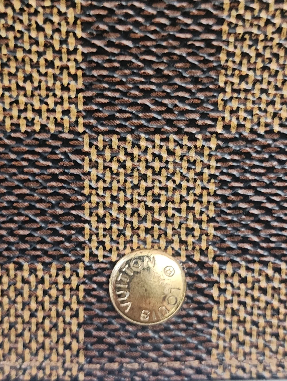 Authentic Vintage Damier Ebene Louis Vuitton Trifold Wallet With Digital COA